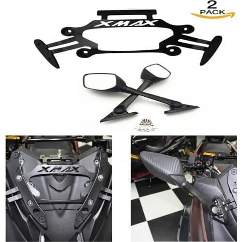 SEMSPEED Motorcycle Side Mirrors Mount GPS Navigation Bracket Holder Kit For Yamaha XMAX 250 XMAX 300 XMAX 125 XMAX400 2017-2020