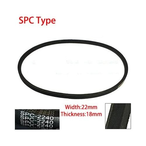 SPC 2565 2580 2616 2650 22mm Width 18mm Thickness Rubber Groove Cogged Drive Transmission Band Wedge Wrapped Vee V Timing Belt