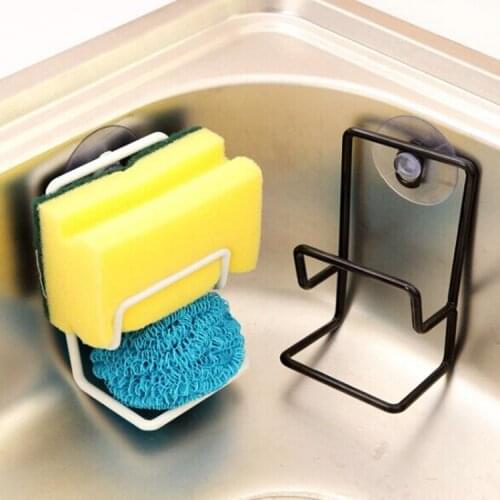 Japanese-style Sponge Drain Container Double Layer With Suction Cup Sink Dish Rack Kitchen Accessories Kitchen Organizer