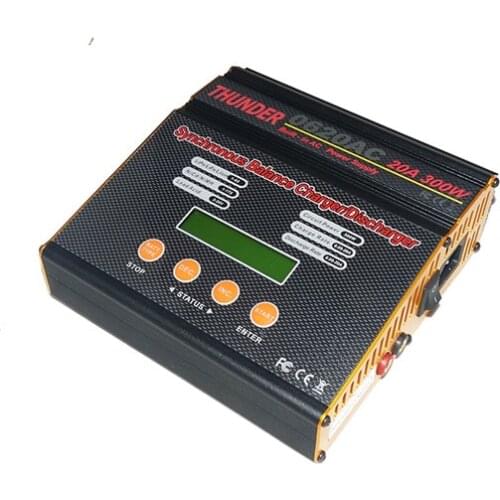 THUNDER 0620AC AC/DC Dual Input 300W/ 20A Compact Multi-function Battery Charger for RC Model