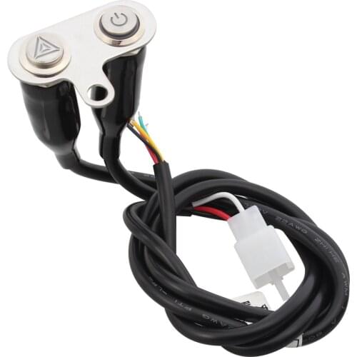 Universal ON OFF Switch LED Warning Flasher Signal DC12V Adjustable Manual Button Hand Control For Harley ATV Dirt Electrics