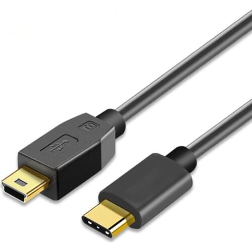 Type C USB-C To Mini USB Cable For PS3 Game Controller For GoPro HERO High Definition HERO 3+ MP3 Player Digital Camera
