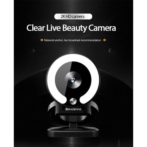 1080P 2K HD Webcam With Fill Light Laptop PC Computer Live Broadcast Autofocus Camera Video Network Usb External Webcam