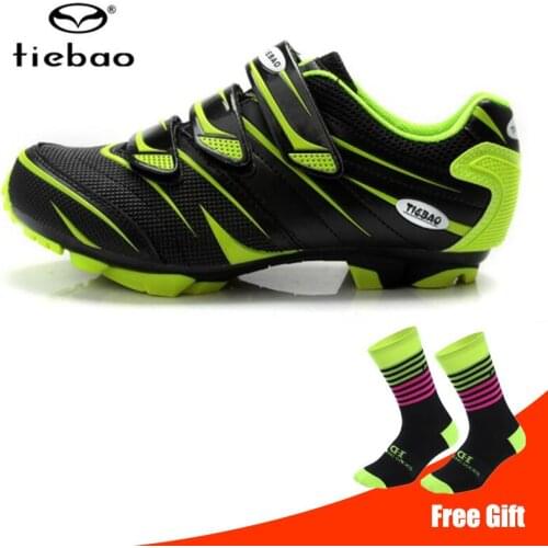 TIEBAO Cycling Shoes Original Mountain Bike Shoes Men Sapatilha Ciclismo MTB Racing Bicycle Sneakers Ultralight Self-locking