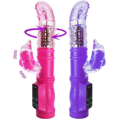 Rabbit Vibrator G Spot Vibrators for Women 12 Speeds Rotation Waterproof Sexy Vibrating Vibe Sex Toys for Women