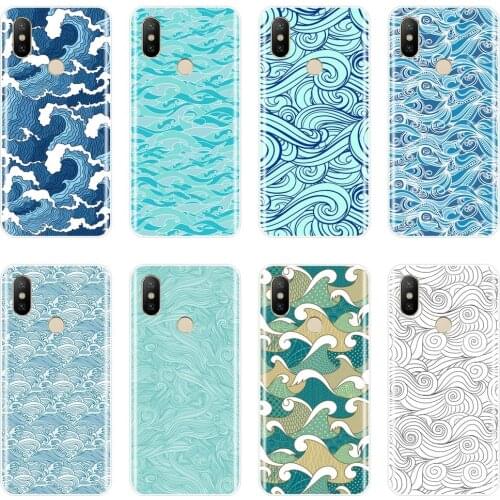 Back Cover For Xiaomi Xiaomi MI A1 A2 Lite Mi5 Mi6 Mi8 Silicone Soft Wave Art Phone Case For Xiaomi Mi 5 5C 5S 5X 6 6X Plus 8 SE