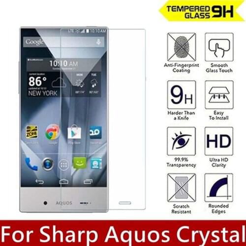 9H Tempered Glass For Sharp Aquos Crystal Screen Protector Explosion-proof Glass film For 306SH Screen Protective