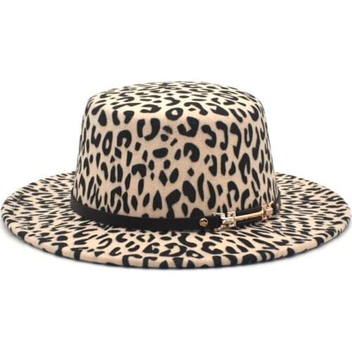 Womens Autumn And Winter Imitation Wool Fedora Hat Men And Women Hat Top Hat Jazz Hat Round Brim Hat P10