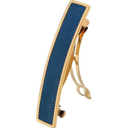 Blue carbon fiber Spring clip stainless steel women hairpin headwear