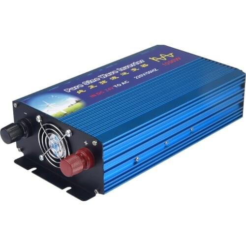 1000W Pure Sine Wave Inverter Input 12V/24V DC Output 110V/220V AC Car Inverter off Grid Solar Inverter