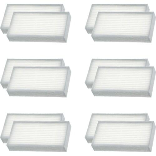 12pcs HEPA Filter for iLife V5 V3+ V5PRO for ECOVACS CR130 cr120 CEN540 CEN250 ML009 CHUWI V3 Vacuum Cleaner accessories Parts