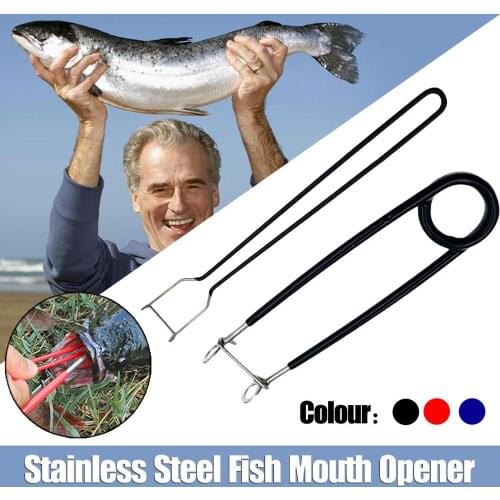 2Pcs Fish Mouth Opener +Jaw Spreader Carp Trout Bass Lock Hook Remove Tackle Tool Kits Fishing Accessories
