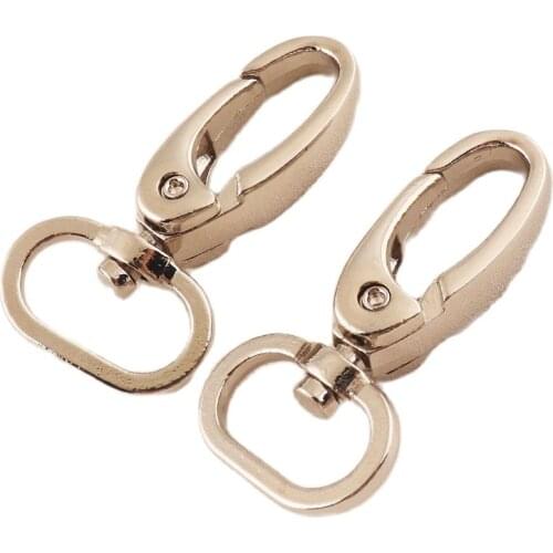 6 pcs Swivel Clasps Clips Lobster Clasps Snap Hook Silver Matel Key Chain Ring DIY Craft Backpack Parts Handmade decoration