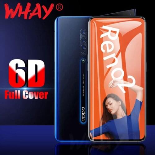6D Tempered Glass for OPPO Realme 7 X7 6 5 X50 Pro XT A9 2020 Screen Protector Full Cover Glass for Reno 3 4 SE Pro 2Z 2 Z film