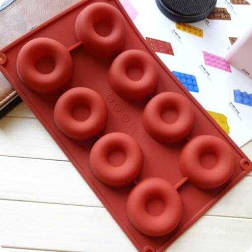 8-cavity Silicone Donut Baking Tray non-stick Mold Making Tool Baking non-stick And heat-resistant Reusable Baking Tools