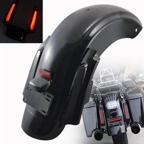 Motorcycle Accessiores LED Light Rear Fender Fascia Set For Harley Touring Road King Street Glide Ultra Limited 2009-2013