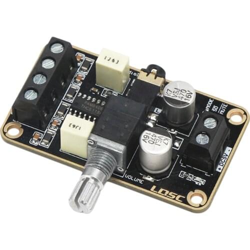 Audio Amplifier Board, Pam8406 Digital Power Amplifier Board 5W+5W Immersion Gold Stereo Amp 2.0 Dual Channel Mini Class D Dc5V