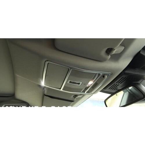 Car Front Roof Dome Reading Light Cover Sticker Accessories For Jaguar F-PACE XE 2016 2017 2018 ABS Matte Decoration Molding