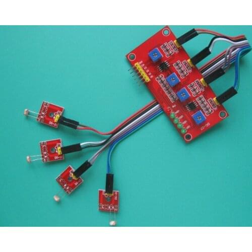 Free shipping 4-way photo sensor module / light sensor / photoresistor module / for light detection