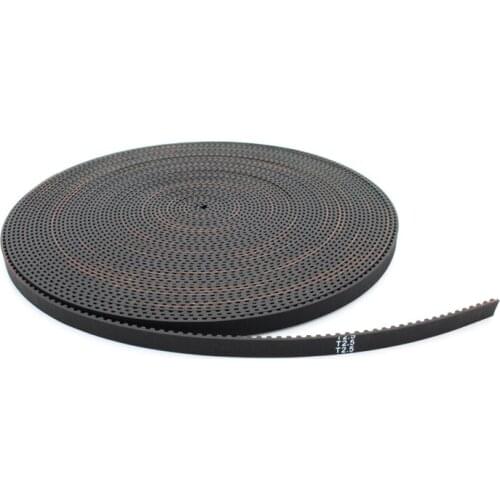 Free shipping 50M Rubber GT2 2GT-6mm open timing belt width 6mm GT2-6mm for 3d printer RepRap Mendel Rostock CNC GT2 belt pulley