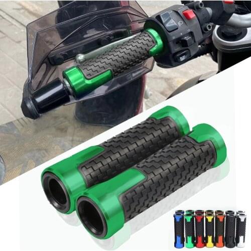 For KAWASAKI Z400 Z650 Z750 Z800 Z900 Z900RS Z1000 Z1000SX Motorcycle 7/8''22MM Rubber Hand Guard Grip Handlebar Grips Ends