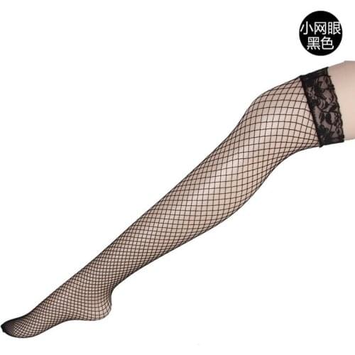 Women Sexy Lace Fishnet Stockings Thigh High Over Knee Socks Nylon Long Socks Hosiery Anime Lolita Socks Bow Stockings