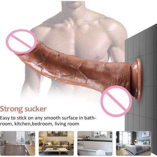 23.5*5.5cm Skin Feel Huge Dildo Suction Cup Dildos Long Anal plug Cock G Spot Stimulate Masturbators Sex Toys for Women Men