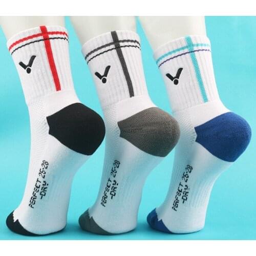 Cotton Badminton socks thick towel bottom mens sweat-absorbent basketball running socks in tube sports socks meias esportivas