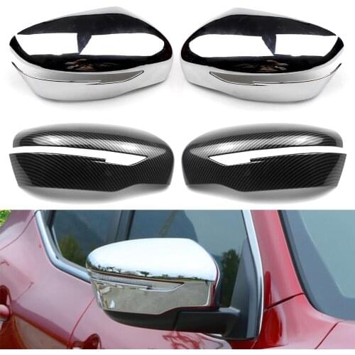 Chrome Car Rearview SMirrors Cover Trim For Nissan Qashqai J11 Rogue Serena C27 Murano Juke X-Trail T32 Pathfinder 2017 2018