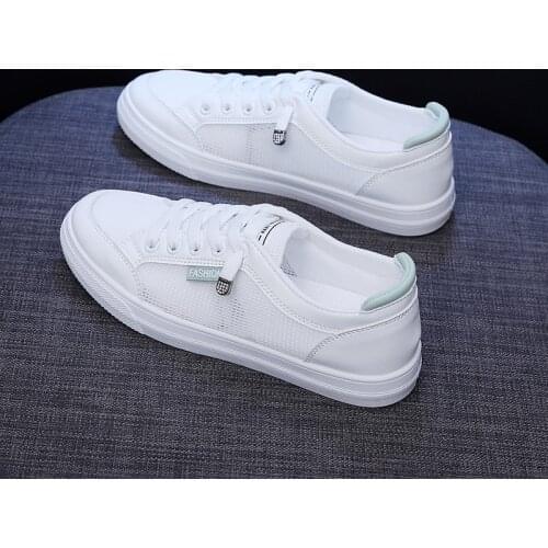 2021Womens Vulcanize Shoes Breathable Mesh White Shoes Flats Casual Sneakers Solid Color Fashion Women Casual Shoes km88