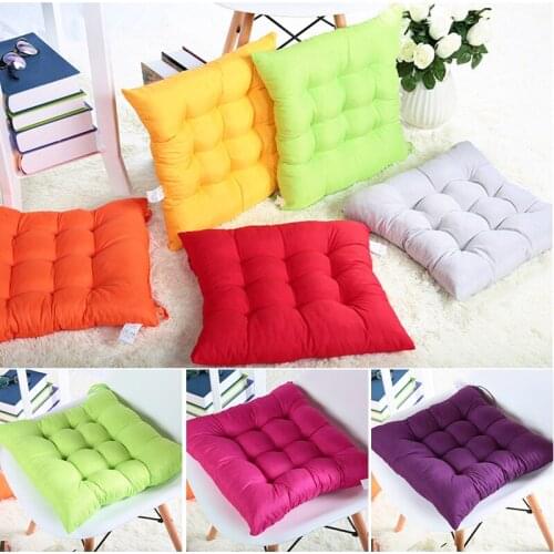 Square Chair Cushion Non-Slip Comfortable Warm Seat Floor Cushion Pillow For Home Office J2Y