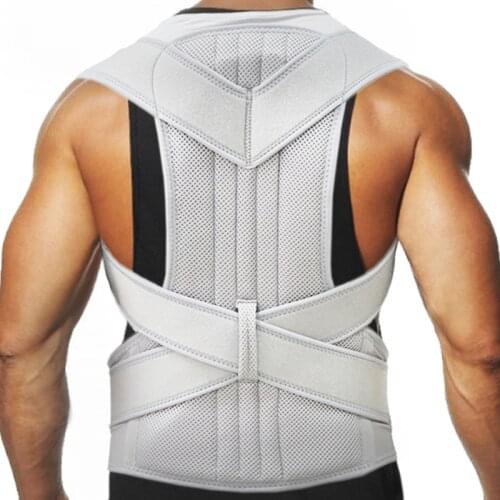 Medical Support Bar Belt Adjustable Slouching Corrective Back Brace Spine Belt Waist Shoulder Posture Corrector Corset Men Women