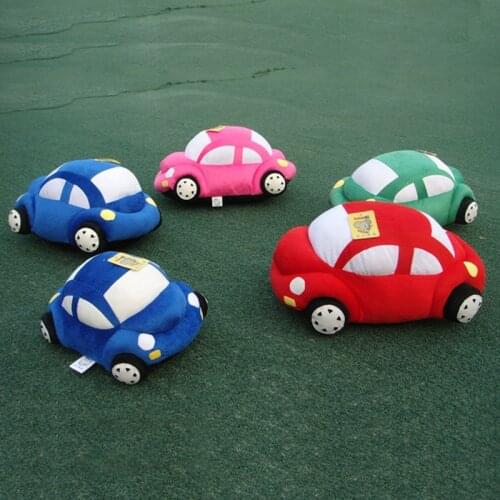 35CM Cute Kids Cars Model Stuffed Plush Toys Children Brinquedos For Kids Boys Kawaii Car Shape Cushion Pillow Birthday Gifts
