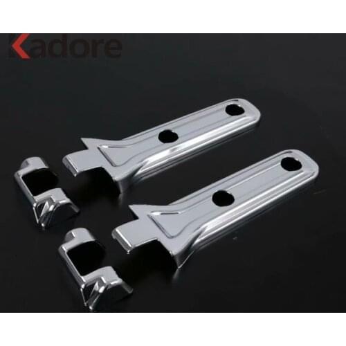 For Jeep Wrangler SUV 2018 2019 ABS Chrome Tailgate Back Door Hinge Cover Trim Decoration Strip Exterior Accessories