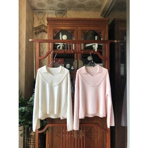 New ladies fashion 2021 long sleeve sexy casual cashmere sweater 1105