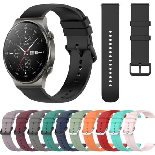 Silicone Sports Strap For Huawei Watch GT2 Pro Wristband For Watch GT 2e 42mm 46mmHONOR MagicWatch 2/ES Band Bracelet Watchbands