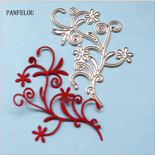 PANFELOU Metal Beautiful flower bud paper die cutting dies for Scrapbooking/DIY wedding Halloween cards