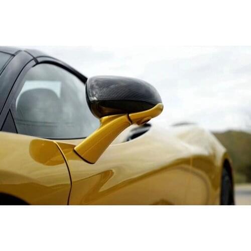 Dry Carbon Fiber Rearview Mirror Caps Car Wing Mirror Cover Replacement For McLaren 720S 540 570 650S Car Styling