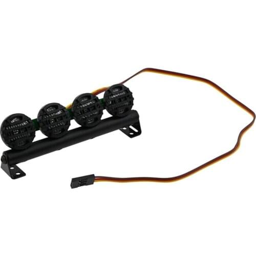 LED Roof Light Bar Spotlight Searchlight for MN D90 MN99S WPL D12 C14 C24 B36 RC Car Upgrade Parts Accessories