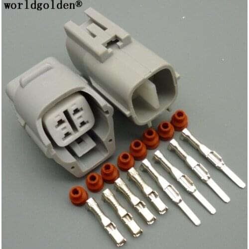 Worldgolden 4 Pin Way TS 090 Male Female Sealed Oxygen Sensor Plug Connector 6188-0066 6189-0126 for Suzuki Toyota Corolla