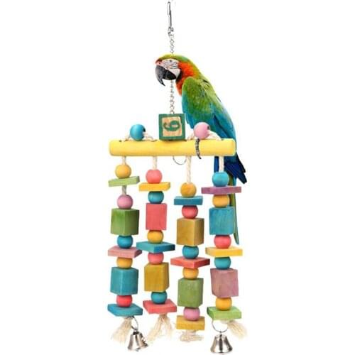 Colorful Bird Toys For Parrot Chewing Toys Cockatiel African Grey Parrot Birds Toys