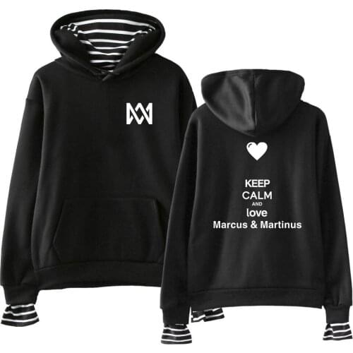 Kpop Hoodies Women Marcus and Martinus Hoodie Sweatshirt Pullovers Harajuku Streetwear Hip Hop Cat Hoody Hooded Tops