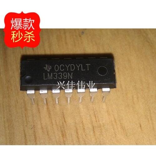 10PCS The new LM339 LM339N DIP14 four voltage comparator chip line