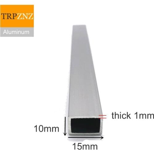 10x15mm,thick 1mm,Rectangular aluminum tube profile,6063 Aluminum square pipe,Aluminum profile for decoration