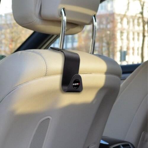 2pcs Car Badge Clips Car Seat Hook Auto Fastener Accessries for Nissan Nismo Tiida Teana Skyline X-Trail Qashqai Car Goods Hooks