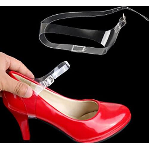 2pcs/lot Transparent Invisible Shoe Strings Women High Heels TPU Band Ankle Straps