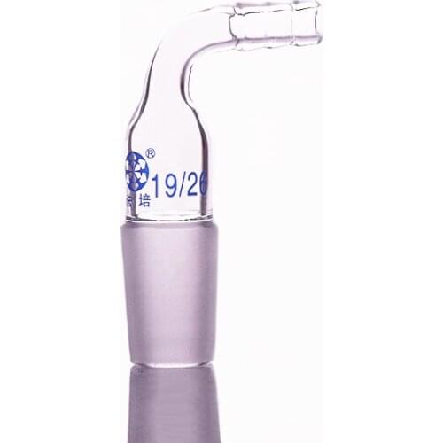 2pcs Bent suction connector,External grinding,Male 19/26,Bent head grinding,Bent tube grinding