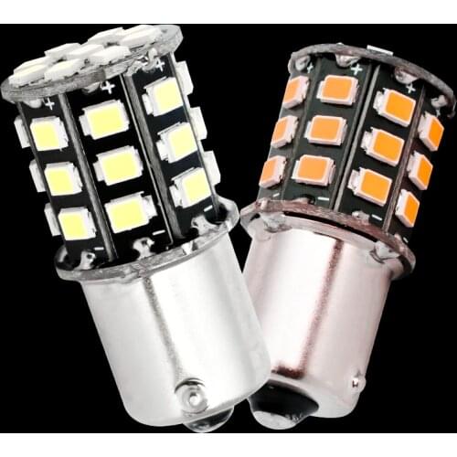 2pcs 1156 P21W 7506 BA15S R10W R5W 33 SMD 2835 LED auto brake lights rear lamp car daytime running light 12V white red yellow
