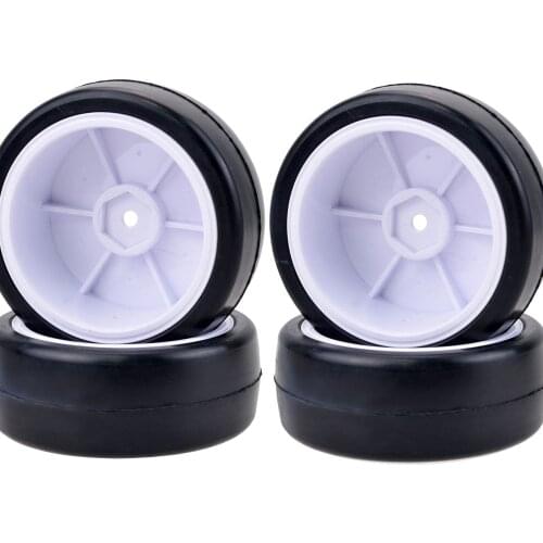 4pcs High Grip 64mm Rubber Tires Tyres Wheel 12mm Rims Suitable For RC 1: 10 Climbing Car On-road Traxxas Vehicle Monster Truck