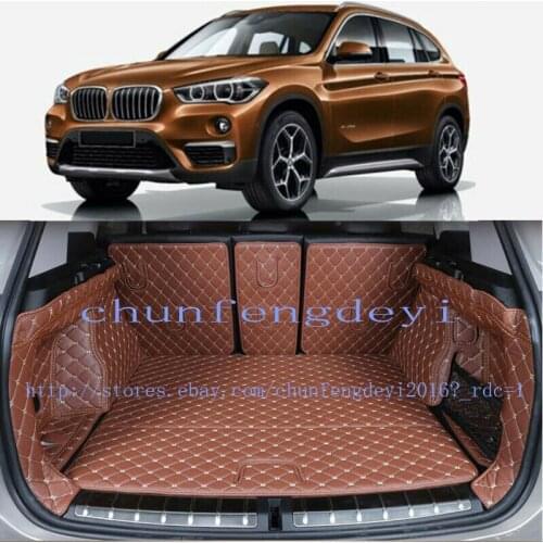 For BMW X1 F48 2016-2019 6pcs Rear Trunk Cover Cargo Mats Seat&Floor Protector